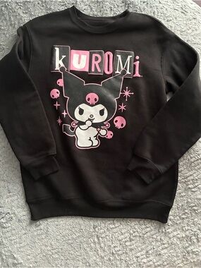 Sanrio Kuromi Pullover - Black & Pink Accents